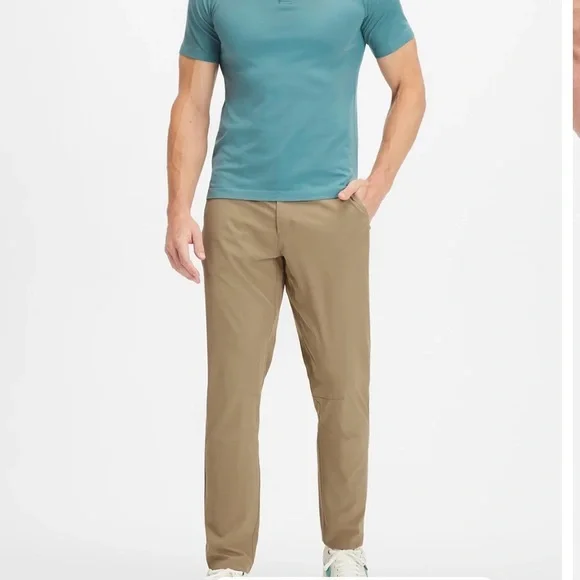 Fabletics NWT Men’s The Only Pant Classic Fit 30x32 Dark Twill - Picture 10 of 13